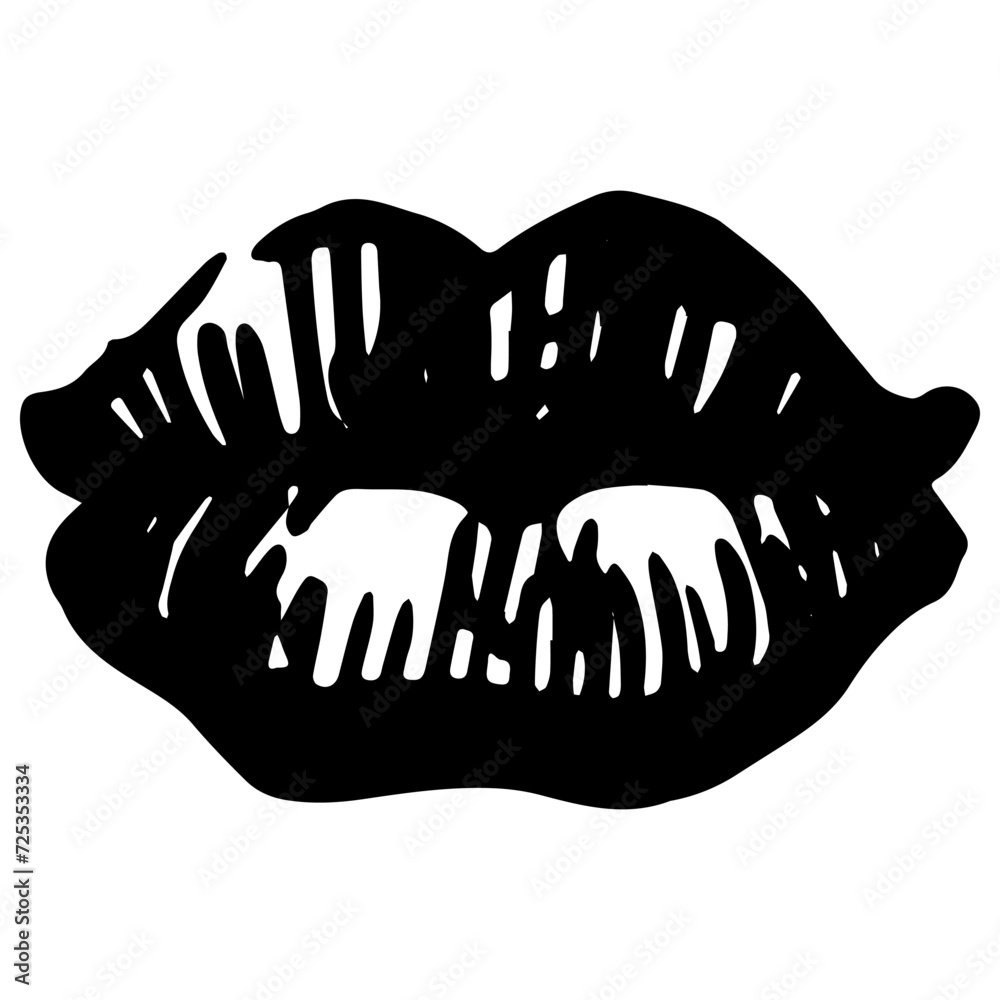 Lips Logo Design , Lips Icon sketch, pencil scribble Lips Logo Design , Lips Icon sketch, pencil scribble