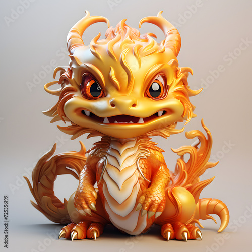golden chibi dragon