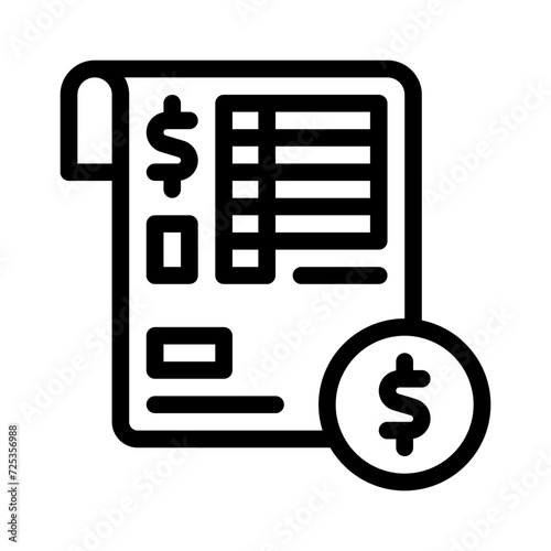 invoice line icon