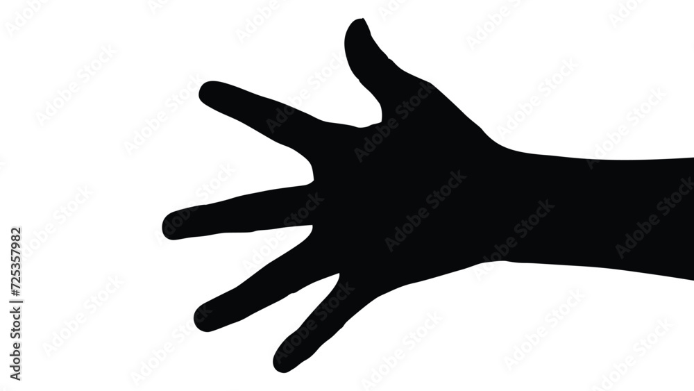 hand silhouette isolated on white, Vector collection of human hands of different gestures, hands gesturing black, Black hands silhouettes, vector illustration hand silhouette isolated on white, Vector collection of human hands of different gestures, hands gesturing black, Black hands silhouettes, vector illustration