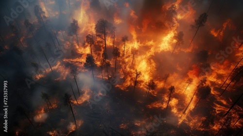 forest fire, view from above, fire, realistic photo, --ar 16:9 --v 5.2 Job ID: bc499944-129a-43fe-8c4d-0019ab5df6ca