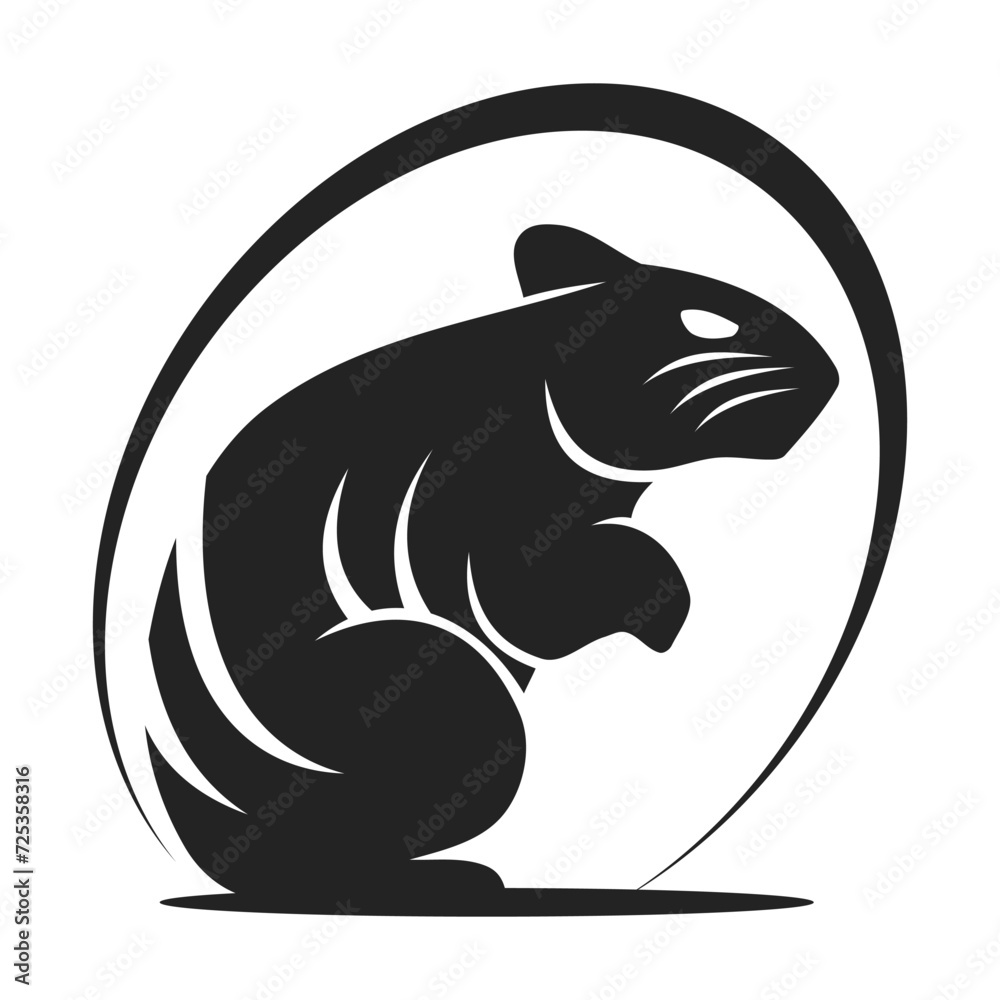 Hamster Logo template Isolated. Brand Identity. Icon Abstract Vector graphic Hamster Logo template Isolated. Brand Identity. Icon Abstract Vector graphic