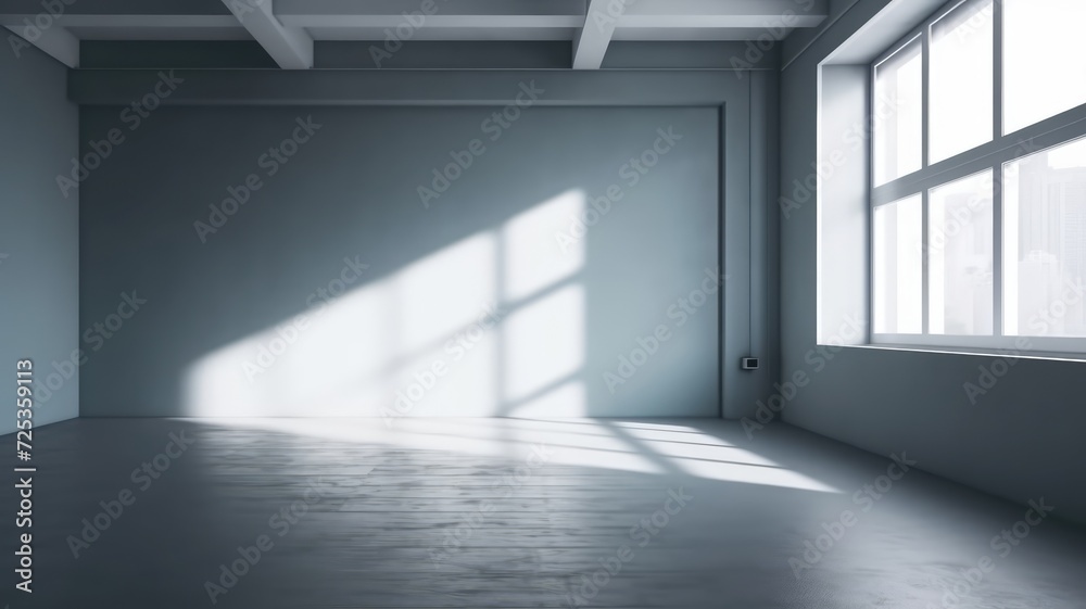 Fototapeta premium 3d empty living room with stylish interior
