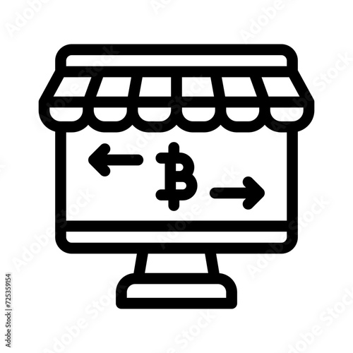 online store line icon
