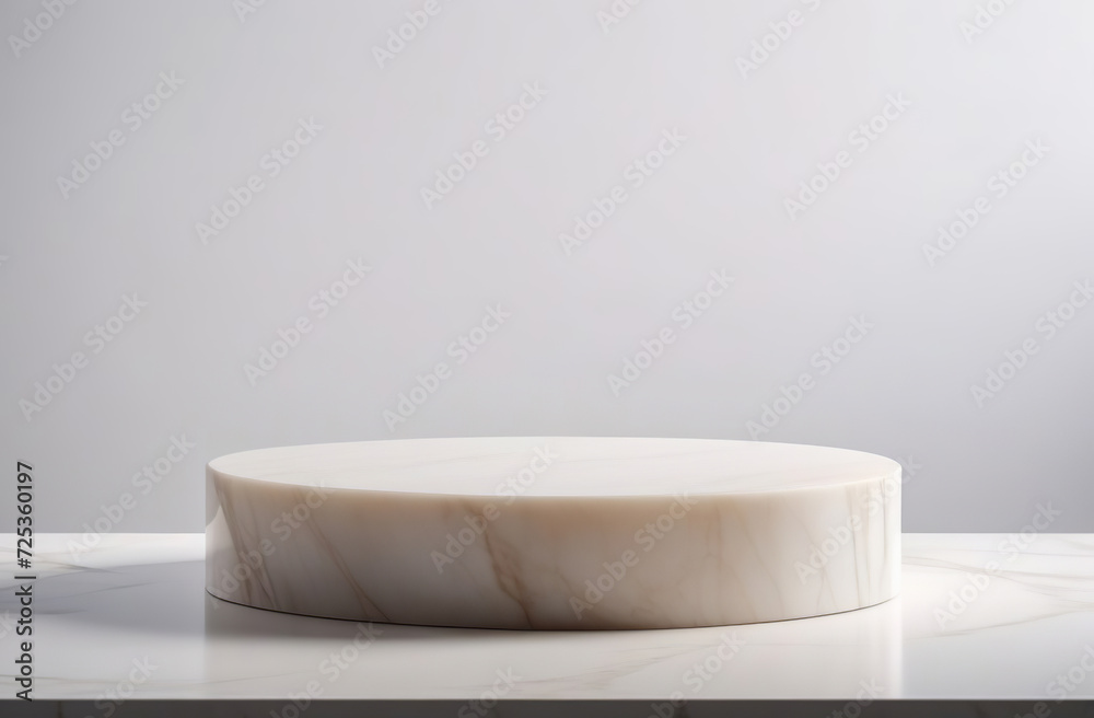 Round Podium for Cosmetic, Soap, Items Presentation. Abstract Minimal Geometric Pedestal. Cylinder One Form, Soft Shadow. Scene to Show Product, Object. Showcase, Display Case. Stand. Gray Backdrop Round Podium for Cosmetic, Soap, Items Presentation. Abstract Minimal Geometric Pedestal. Cylinder One Form, Soft Shadow. Scene to Show Product, Object. Showcase, Display Case. Stand. Gray Backdrop