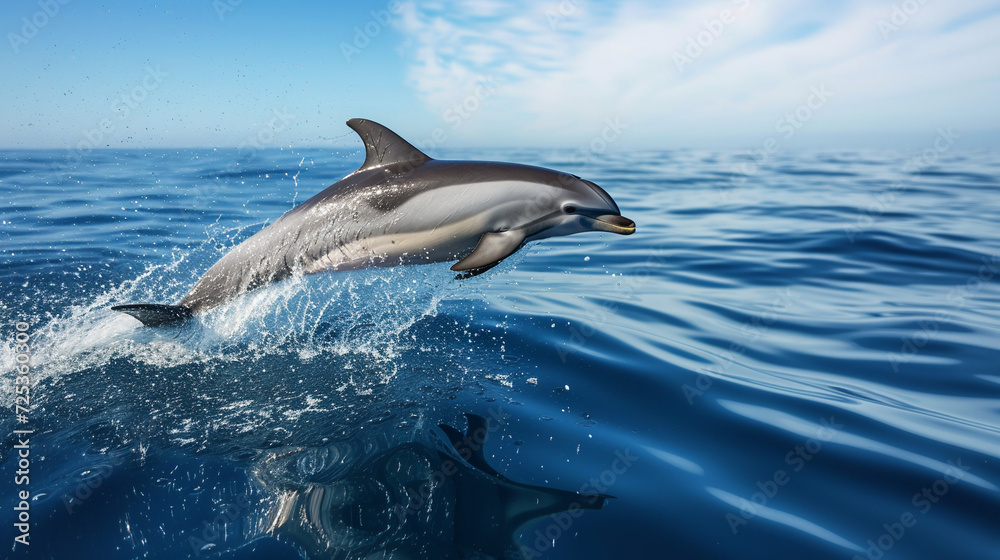 Fototapeta premium dolphin jumping out of water