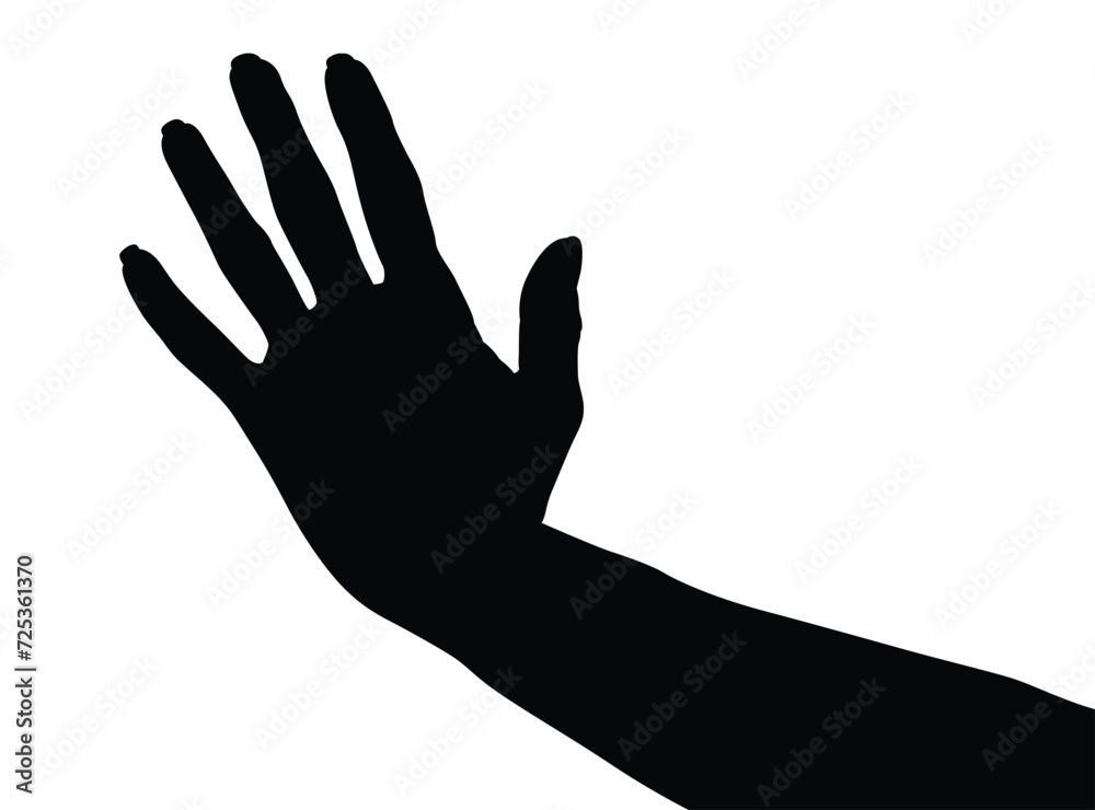 hand silhouette isolated on white, Vector collection of human hands of different gestures, hands gesturing black, Black hands silhouettes, vector illustration hand silhouette isolated on white, Vector collection of human hands of different gestures, hands gesturing black, Black hands silhouettes, vector illustration