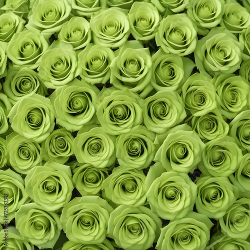 A lot of beautiful green rose flowers all over the place  for a beautiful bright wall background