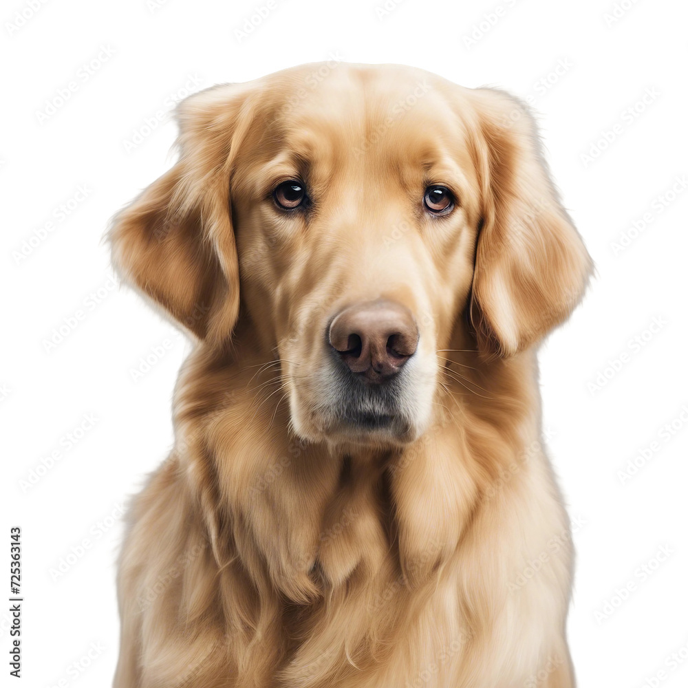 a Golden retriever dog on a transparent background a Golden retriever dog on a transparent background