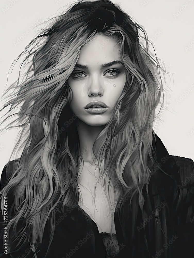 Moody Monochrome Portraits: Seascape Art Print featuring Saltwater Stares Moody Monochrome Portraits: Seascape Art Print featuring Saltwater Stares