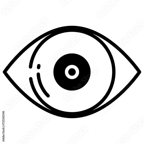 View glyph and line vector illustration
