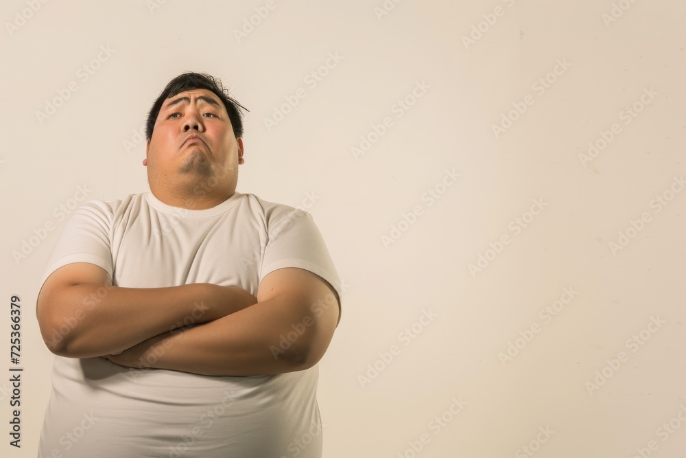 太って体重に困っている日本人男性（デブ・肥満・オーバーサイズ）