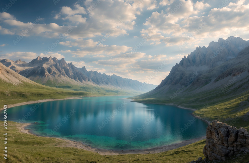 Obraz premium Beautiful mountain lake 