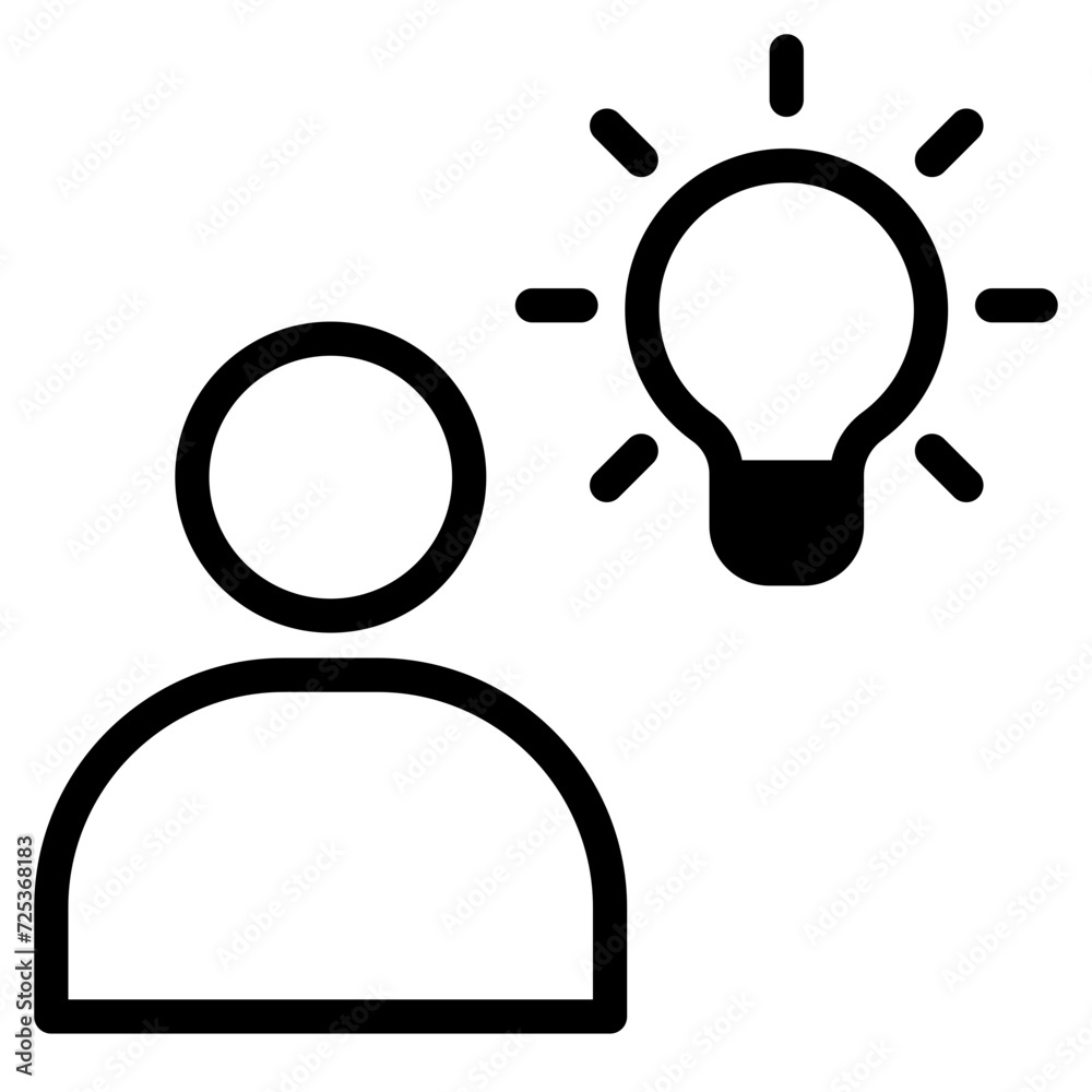 idea, people with light bulb icon idea, people with light bulb icon