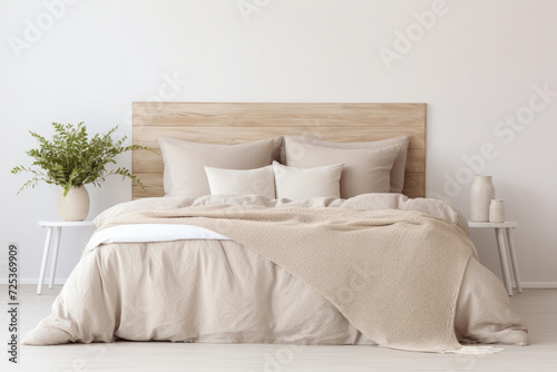 cozy modern scandi style bedroom