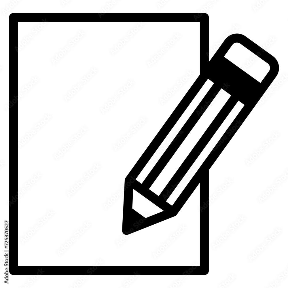 Document with pencil Document with pencil