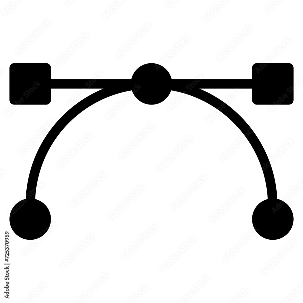 draw pen tool icon sign, bezier curve icon draw pen tool icon sign, bezier curve icon