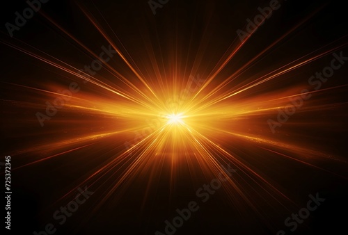 Sun Light Overlay. Sun rays overlay. Sun rays light isolated on black background