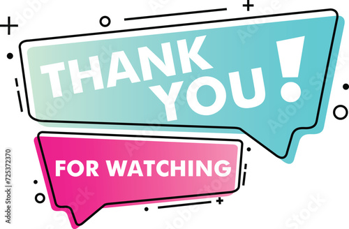 THANKYOU FOR WATCHING TEMPLATE COLOR BLUE AND PINK