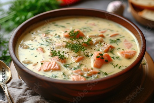 Northern Delicacy Unveiled: Creamy Lohikeitto Salmon Soup