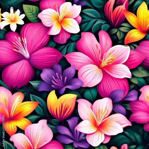 Flower wallpaper, seamless pattern flower.