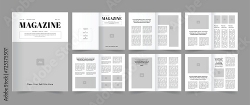 Magazine Layout Travel Magazine Lifestyle Magazine Template 