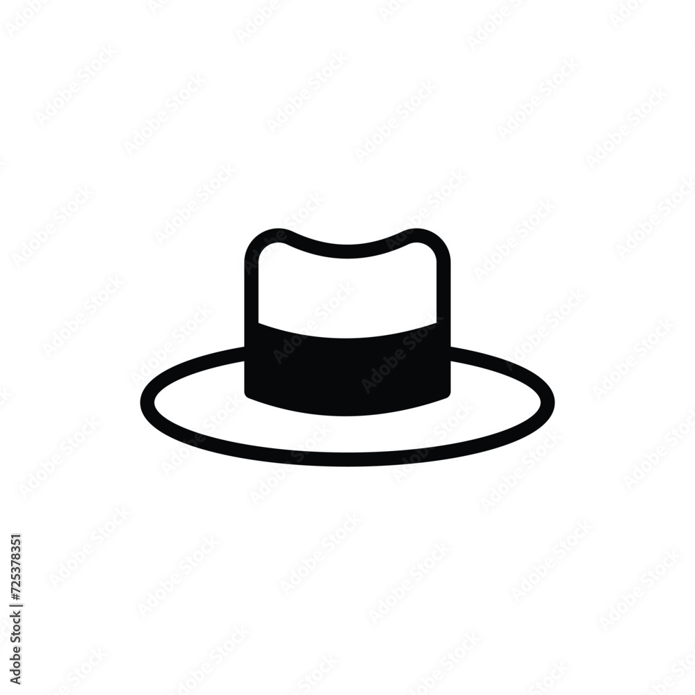 Hat icon with white background vector stock illustration Hat icon with white background vector stock illustration