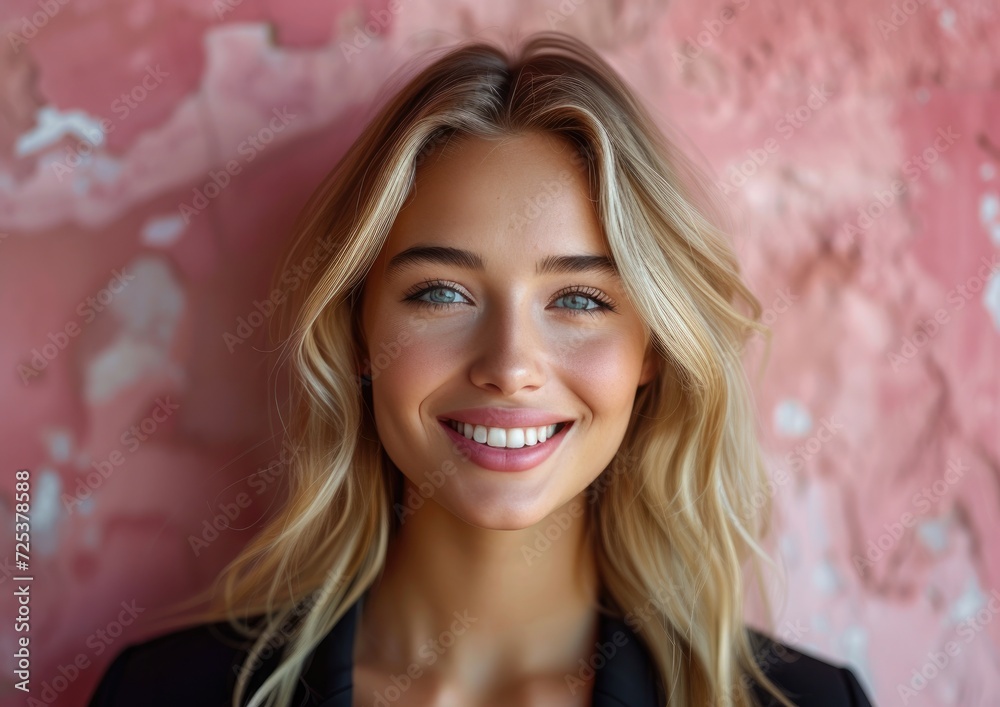 businesswoman, happy smiling female, wearing suit, light clean background businesswoman, happy smiling female, wearing suit, light clean background