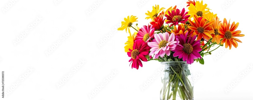 Fototapeta premium bouquet of flowers isolated on white