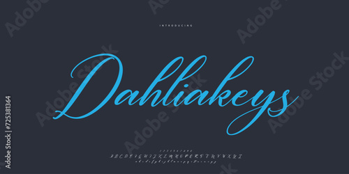 signature Font Calligraphy Logotype Script Brush Font Type Font lettering handwritten	
