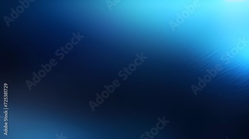 Blurred gradient black  blue and silver color gradation  with noise effect abstract background. generative ai