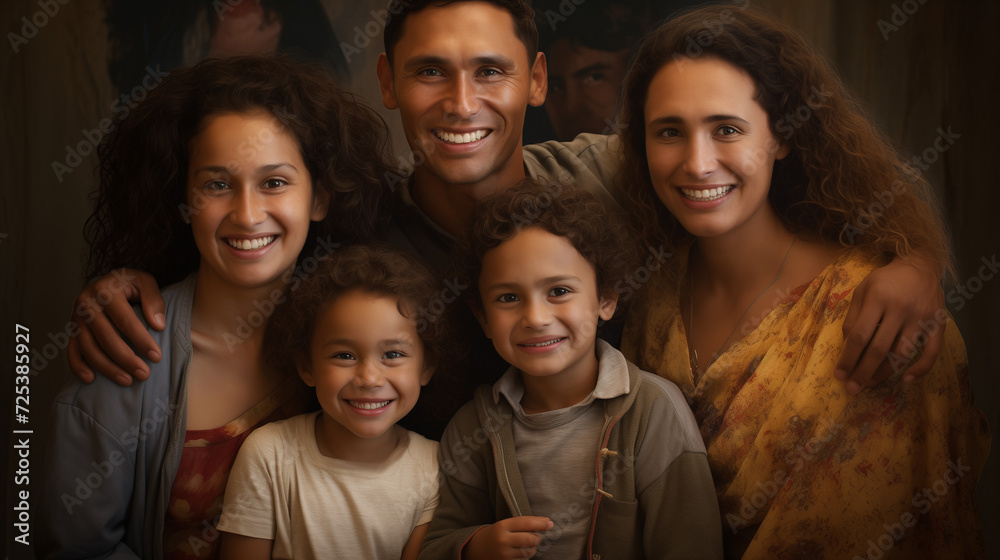 portrait of happy family portrait of happy family