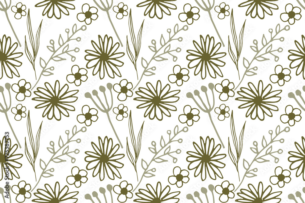 Vector pattern illustration , nature elements , flowers , modern and trendy hand drawn abstract elements ,for your design ,print paper or fabric , banner , flayer , and over design. Vector pattern illustration , nature elements , flowers , modern and trendy hand drawn abstract elements ,for your design ,print paper or fabric , banner , flayer , and over design.