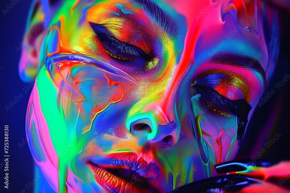 abstract face art