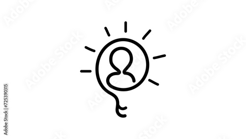 expert advice, black isolated silhouette