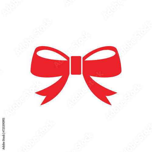 ribbon bow christmas icon. flat illustration of ribbon bow christmas vector. ribbon bow christmas sign symbol
