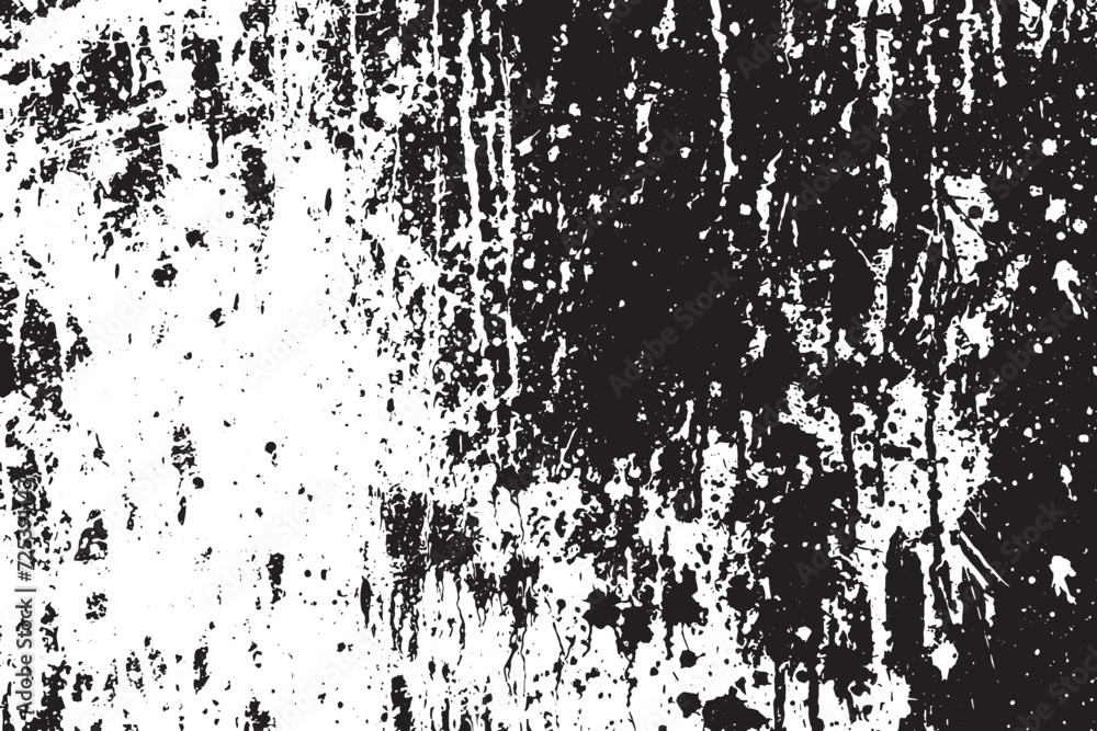 Abstract black and white paint grunge background.