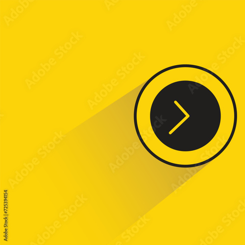 clock icon with shadow on yellow background