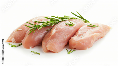Raw chicken fillet breast