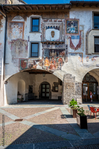 Clusone and the ancient Fanzago clock. Val Seriana to discover. photo