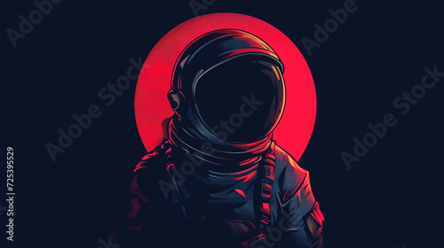 astronaut design logo