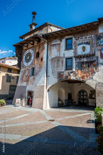 Clusone and the ancient Fanzago clock. Val Seriana to discover.