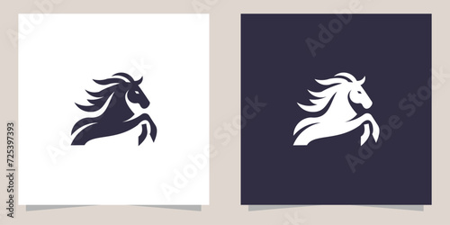 horse logo design vector