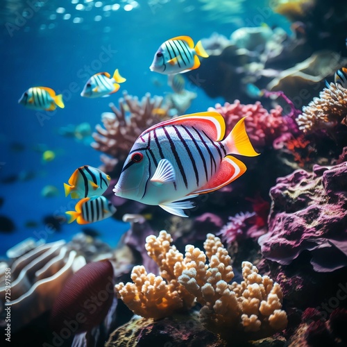 coral reef and fish © Jan