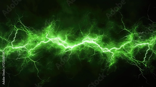 lightning in the night sky