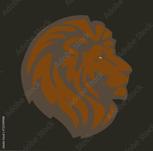 Fototapeta Naklejka Na Ścianę i Meble -  lion head vector illustration
