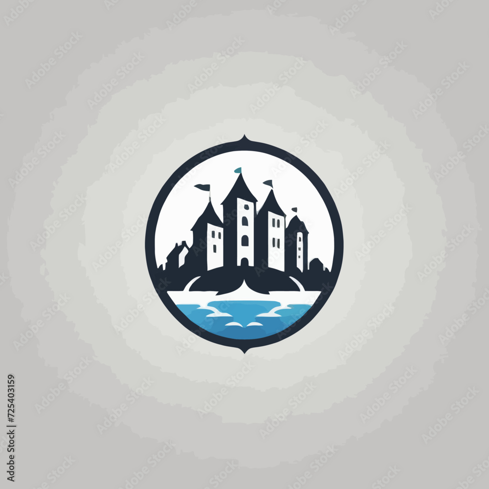 Fototapeta premium Town Logo EPS Format Design