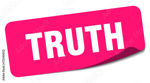 truth sticker. truth label