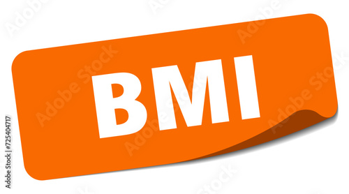 bmi sticker. bmi label