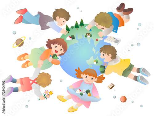 未来の星をつくる子供たち